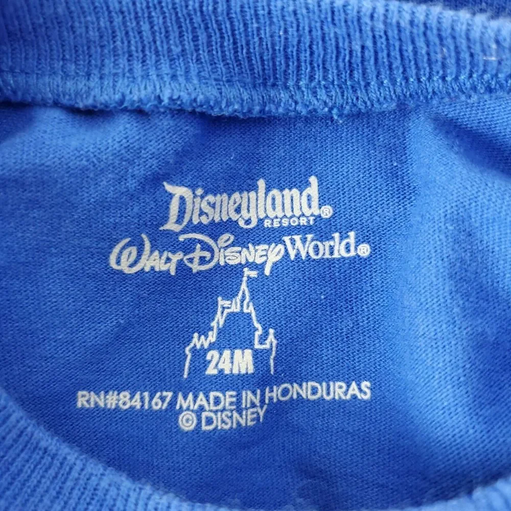 Disney World Mickey Mouse Baby One‎ Piece 24M Blue 100% Awesome